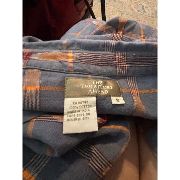 The Territory Ahead Blue Button Down Blouse Size S - Picture 3 of 3